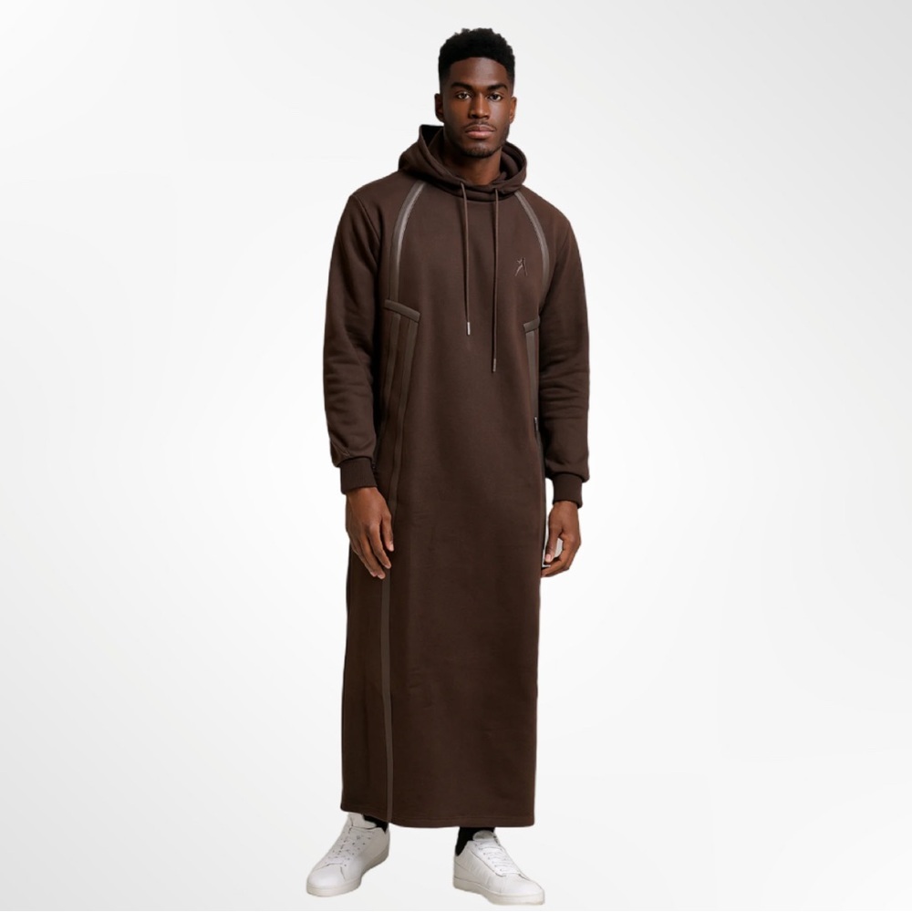 Influence Athleisure Men's Bilal Hoodie Thobe Brown NWT Size M